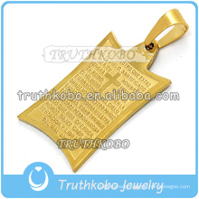 Gold jewellery wholesale bible pendant bible charms gold pendant designs men